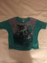 Size Medium Belle du Tour Girls Friends Forever Horse Shirt Top Sheer Fr... - $12.00