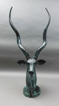 Maitland Smith Vintage Kudu Antelope Gazelle Head Bust Statue Sculpture 29 3/4&quot; - £2,395.06 GBP