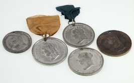 1887 Großbritannien Königin Victoria Jubilee Medaille Menge Von 5 - £117.43 GBP