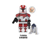 Minifigure Clone Commander Ganch with R2 Droid Star Wars Custom Toy - $5.00