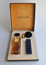 Eau de Lanvin Arpege vintage perfume atomizer gift set France 50s 2 oz o... - $70.00