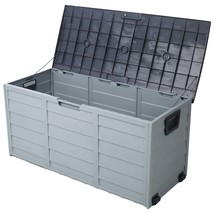 75 Gal All-Weather Resin Deck Box: Patio Storage for Outdoor Cushions - $1,602.85 MXN