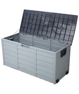 75 Gal All-Weather Resin Deck Box: Patio Storage for Outdoor Cushions - €74,33 EUR