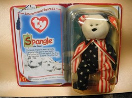 Ty Spangle International Bear II Teenie Beanie Baby 1999 McDonalds Collector - £6.23 GBP