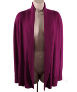 Coldwater Creek Womens Open Front Cardigan Sweater XS (4-6) Magenta Meri... - $35.60