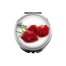 1 Rose Portable Makeup Compact Double Magnifying Mirror set 2! - $13.85