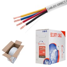 Cables Direct Online 500ft Stranded 18/4 Alarm CCA Cable for Low Voltage... - £138.48 GBP