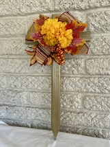 Fall Cemetery, flowers for grave, fall grave decoration, cross for grave - $447.37 MXN
