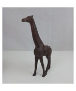 Vintage Hand Carved Wooden Giraffe Statue Sculpture 11&quot; x 6&quot; - $40.73 CAD