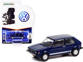 1979 Volkswagen Rabbit Tarpon Blue with White Stripes &quot;Club Vee V-Dub&quot; Series... - £10.64 GBP