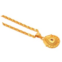 Indian K Gold Plated Locket/Pendant with Link use - £38.12 GBP