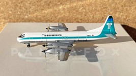 Transamerica Lockheed L-188 N854U Aeroclassics AC18XXX Scale 1:400 RARE - £55.02 GBP