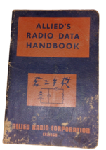 Radio Data Handbook 1950&#39;S / Allied Radio Corporation Book - £7.97 GBP