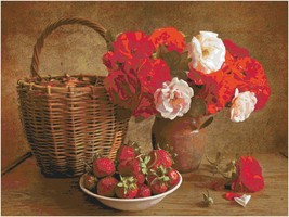 Flowers and Strawberry/ Cross Stitch Patterns PDF/Flowers 143 - £7.17 GBP