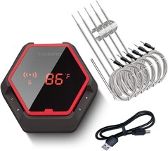 With 6 Probes, A 150-Foot Bluetooth Range, A Magnet, A Timer, And An Alarm For - £61.59 GBP