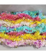 EASTER Tinsel Garland 9Ft (8cnt) 2ea Blue, Dk Pink, Lt Pink, Yellow Chic... - £17.75 GBP