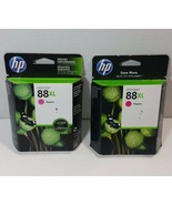 Lot of 2 HP 88XL Magenta High Yield Genuine Ink Cartridge (C9392AN) - $12.17 CAD