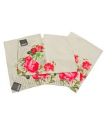Printed Postcards Roses Placemats set of 4 by Ladelle 13x18 inches - $21.77