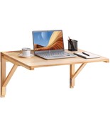 VEVOR Wall Mounted Folding Table, Wall Mounted Drop Leaf Tables, Solid W... - $2,421.01 MXN
