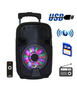 New Befree 8 Inch 400 Watts Bluetooth Party Speaker w/ USB SD Reactive L... - $136.38 CAD