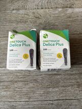 2 OneTouch Delica Plus, Fine 30 Gauge Lancets (200 Total) 100ct Exp.03/2... - $19.79