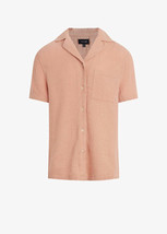 Joe&#39;s Jeans Men&#39;s Reg-Fit Charlie Camp Shirt in Dusty Clay-Large - $69.99