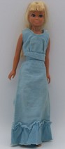 1974 Barbie Doll Outfit Blue Dress # 7749 - £3.88 GBP