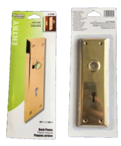 Door Escutcheon Trim Plates 2-1/4” x 7” (2-ct) Vintage Style, Prime-Line... - $8.90