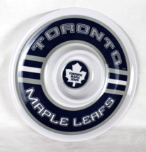 NHL Toronto Maple Leafs Serving Tray Blue &amp; White Round Chip and Dip Pla... - $145.12 MXN