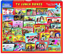 White Mountain TV Lunch Boxes - 1000 Piece Jigsaw Puzzle - £15.81 GBP