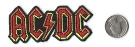 AC DC Logo Band   Iron On Sew On Embroidered Patch 3 1/4&quot;x 1 1/2&quot; - £5.42 GBP
