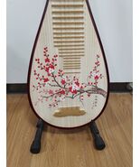 Pipa Chinese lute Painted Red Plum Blossoms Chinese string instruments - $399.00