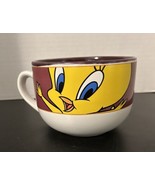 Vintage Looney Tunes Tweety Bird Coffee Soup Mug Cup Gibson Purple - $178.52 MXN