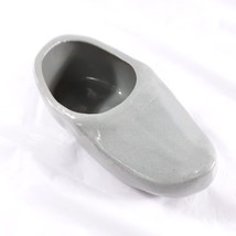 Vintage Grey Ceramic Dutch Shoe Planter Small - £14.13 GBP