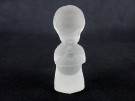 Fenton Frosted Glass Figurine, Kneeling Boy Praying, 3.75&quot;H, Paperweight... - £11.71 GBP
