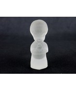 Fenton Frosted Glass Figurine, Kneeling Boy Praying, 3.75&quot;H, Paperweight... - $14.65