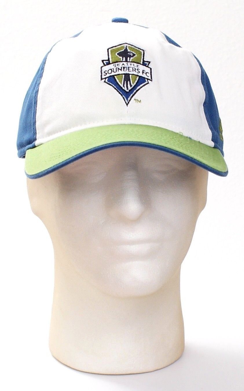 Adidas Seattle Sounders FC Baseball Cap Hat Adjustable Adult One Size NWT - $22.27