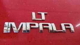 Used OEM Chrome IMPALA LT Alloy Letter Emblem Badge 07-15 Chevrolet WU 2... - £7.07 GBP