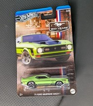  Hot Wheels &#39;71 Ford Mustang Mach 1 Silver Series 3/5 60 Years - $2.97