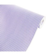 Violetish Blue Stripe - Vinyl Self-Adhesive Wallpaper Prepasted Wall sti... - £15.81 GBP