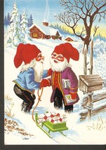 Svensk sweden new year christmas god jul gott nytt ar dwarf gnome santa dwarf... - £6.94 GBP