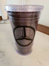 Mercedes-Benz SLURPY TUMBLER | MHD-651 | WITH SCREW LID AND STRAW | 16/O... - $24.50