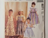 McCall&#39;s Sewing Pattern #8071 Children&#39;s/Girl&#39;s Jumper/Sundress Size 2 3... - $7.91