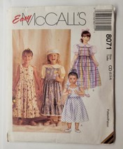 McCall's Sewing Pattern #8071 Children's/Girl's Jumper/Sundress Size 2 3 4 UNCUT - $7.91