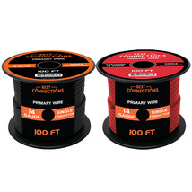 14 Gauge Car Audio Primary Wire (100ft2 Rolls) Remote, Power/Ground Electrical - £39.04 GBP