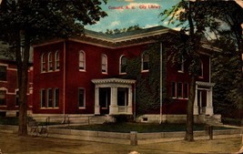 New Hampshire NH - Concord, City Library -Vintage 1910 POSTCARD BK36 - £1.58 GBP
