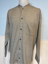 Matinique Men&#39;s Leonard Button Up Micro Striped KnitShirt XL Beige NWT - $28.49