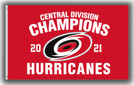 Carolina Hurricanes Hockey Central Division Champions Flag 90x150cm 3x5f... - £11.67 GBP
