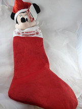 Disney Minnie Mouse Christmas Stocking 28&quot; Long sings Here comes Santa C... - $22.76
