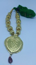 Punjabi Folk Cultural Bhangra Gidha Kaintha Pendant Green thread necklace Z5 - £13.16 GBP